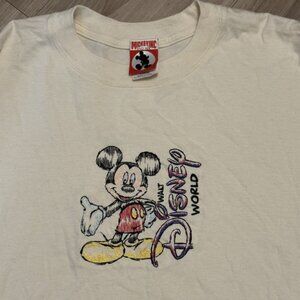 Vintage Mickey Inc Shirt Mens Sz L  Walt Disney World Mickey Mouse USA Embroider